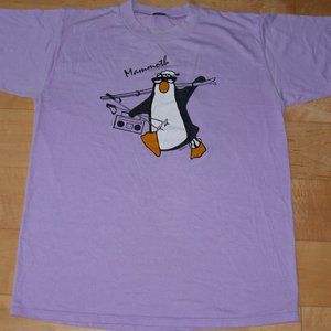 1985 Mammoth Mountain CA Skiing Penguin T-Shirt